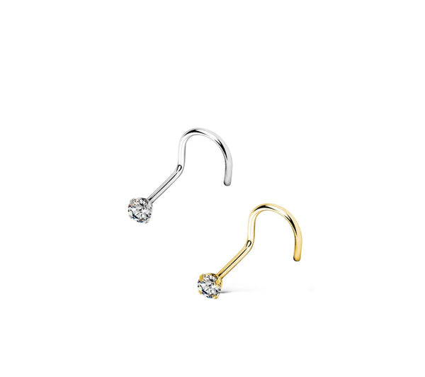 Classy Nasenpiercing Silber